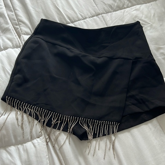 ZARA rhinestones skorts - Picture 1 of 3